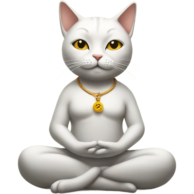 cat meditating emoji