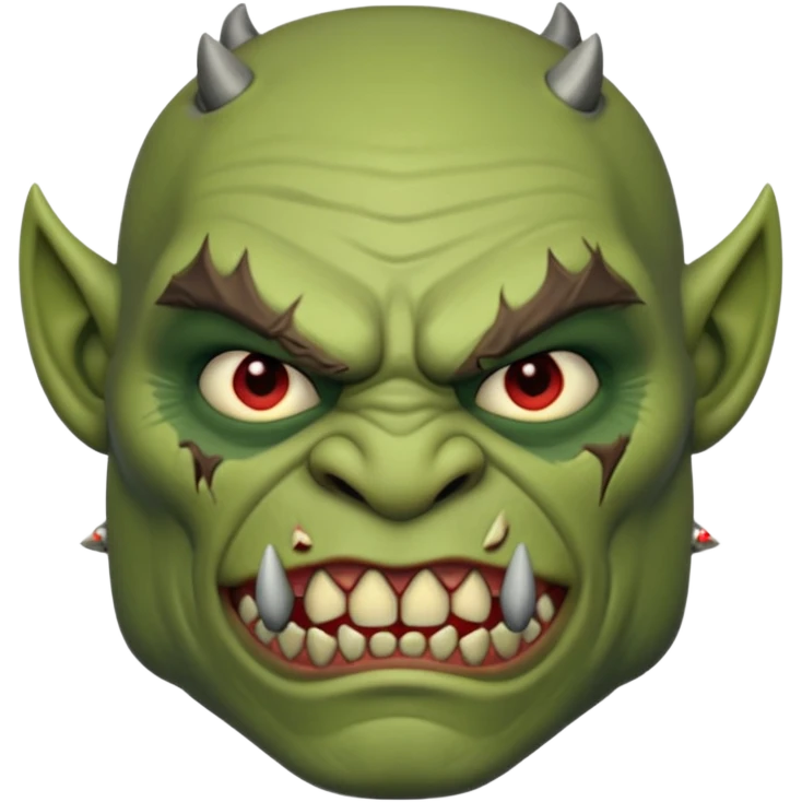 Orc from Lord of the Rings very creepy emoji