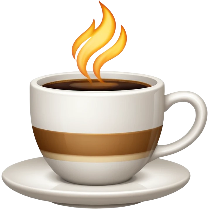 plain Coffee without Saucer, white Cup, no saucer. emoji