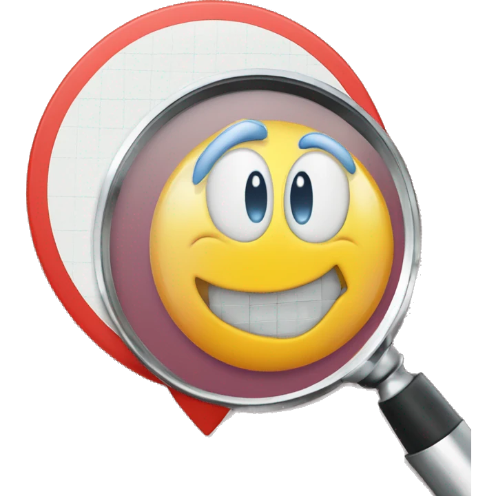 discount price tag on a magnifying glass emoji