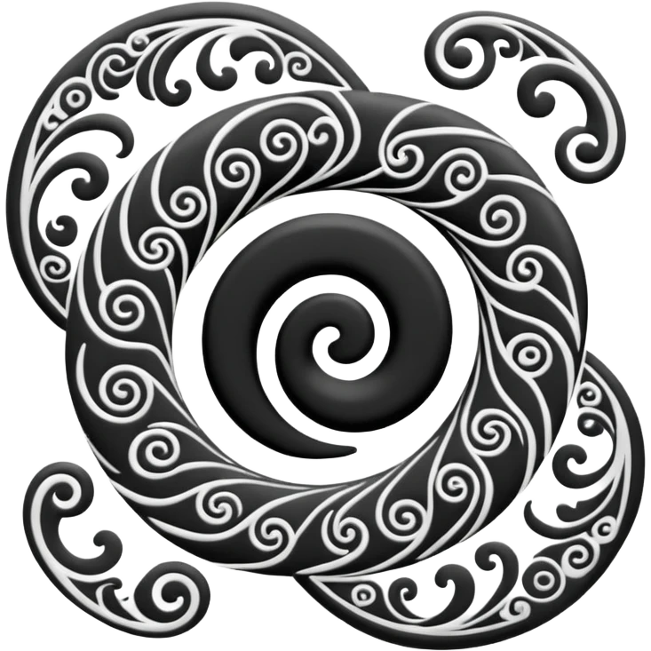 Unity Māori koru design at top emoji