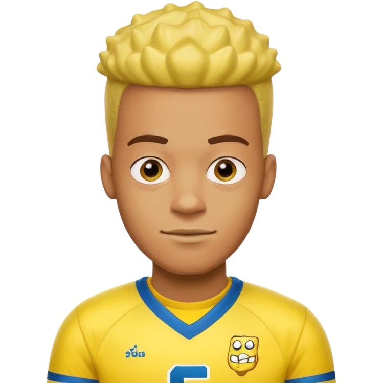 Make a yellow football jersey say Elijah and make there a SpongeBob badge emoji