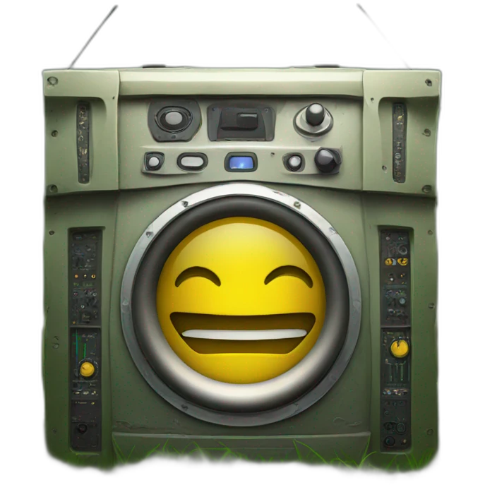 Large soundsystem in the grass emoji