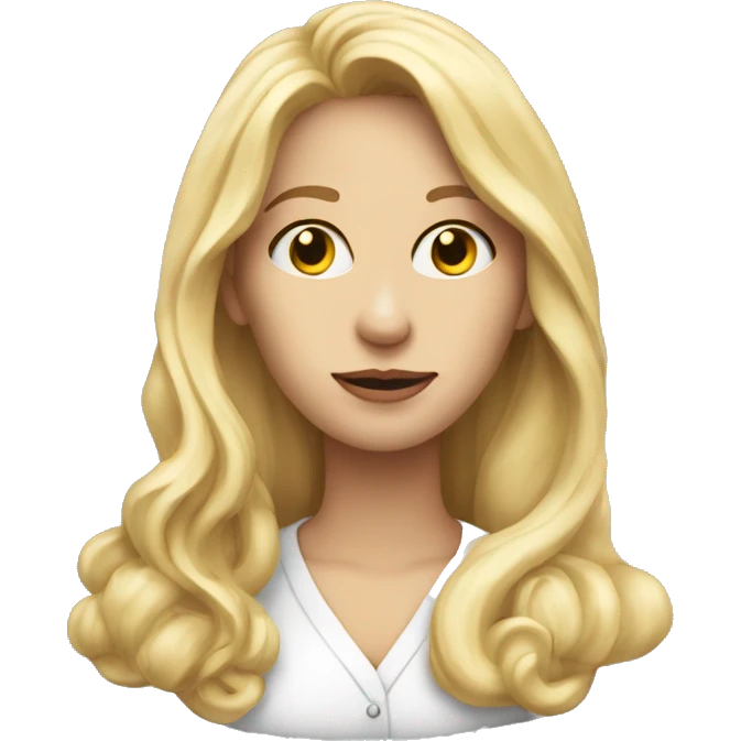 beautiful-woman-psychologist-long-blond-hair-hand-on-the-chin-thinking emoji