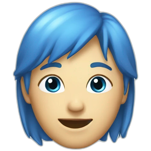 Cœur bleu emoji