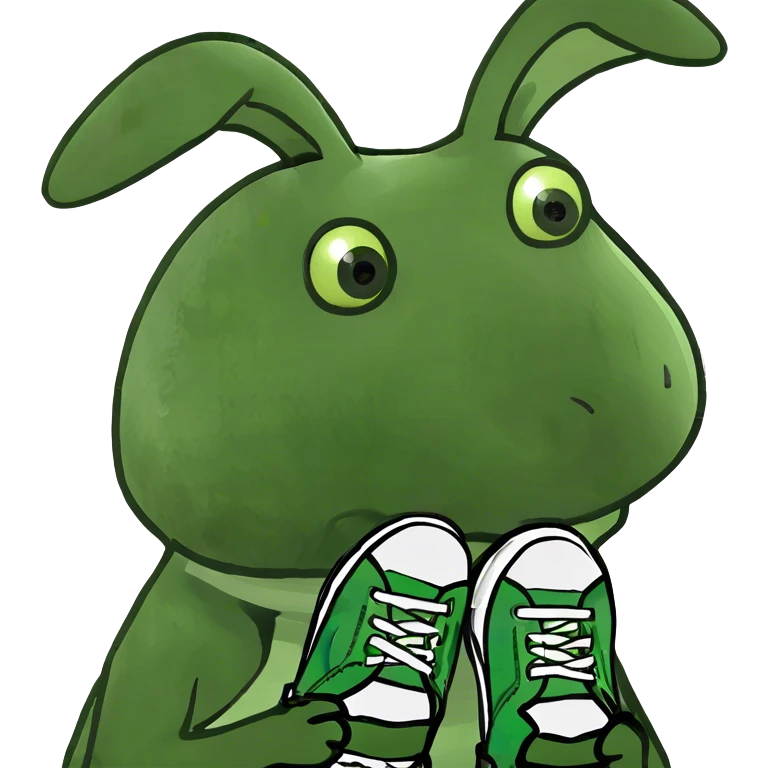 Bunny with shoes on  emoji