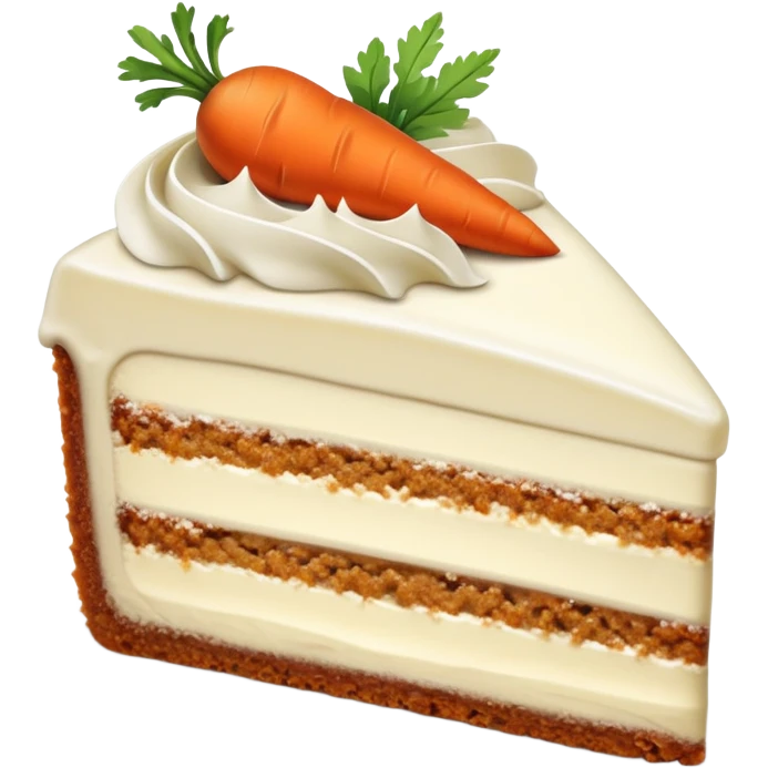 Carrot cake cheesecake slice  emoji