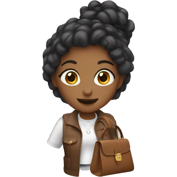 Girl wearing a purse  emoji