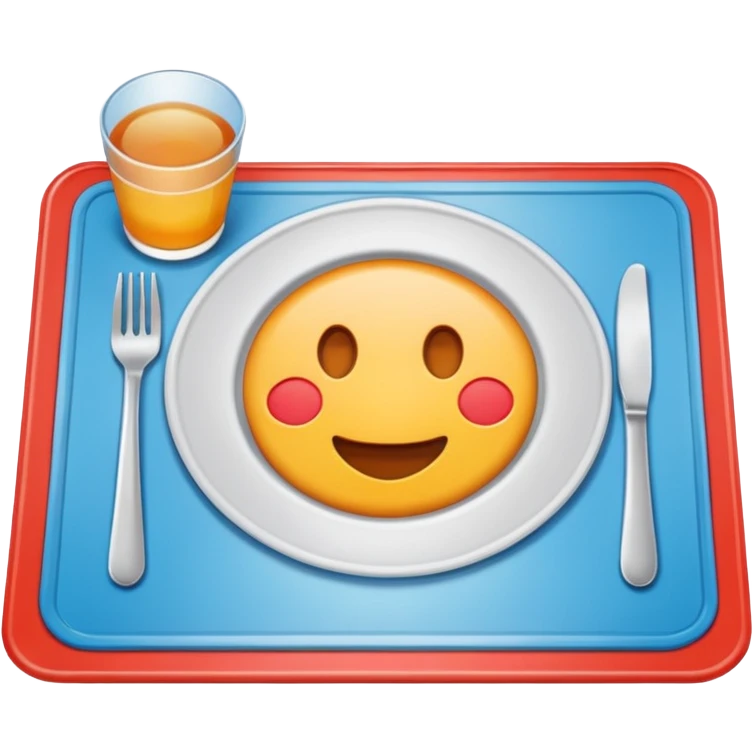Plain plastic Placemat emoji