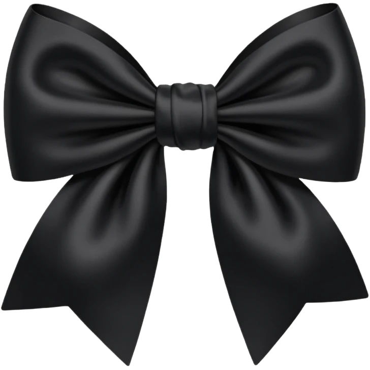 Black bow emoji