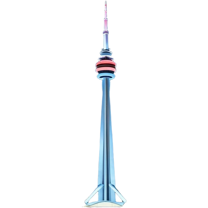 canada cn tower toronto night emoji
