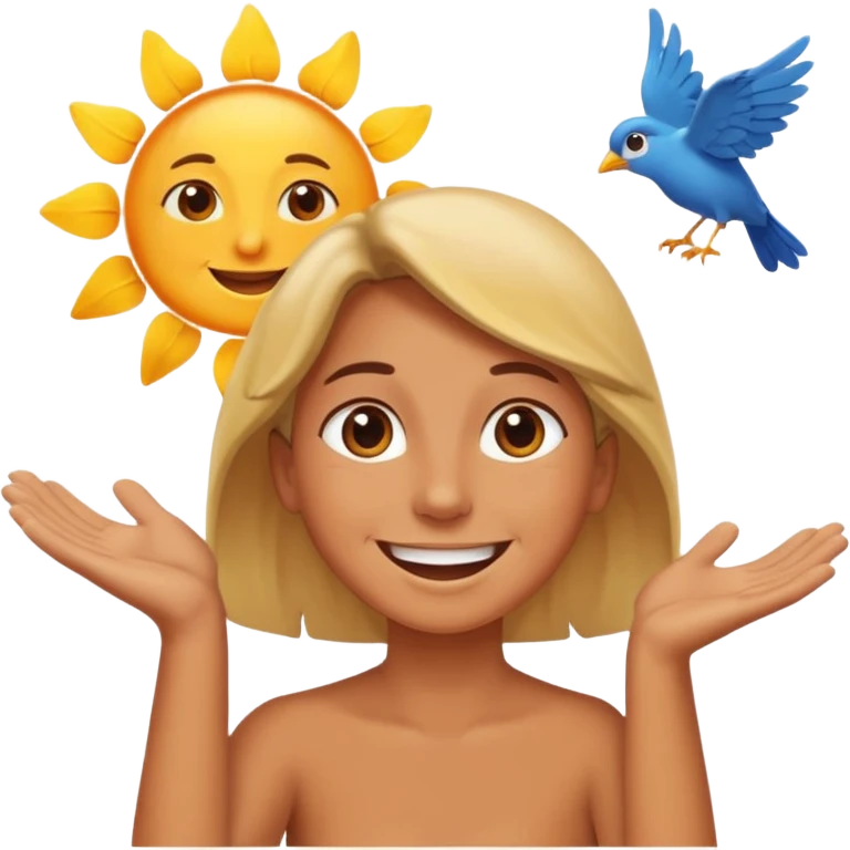 радість від сонечка і співу пташок emoji
