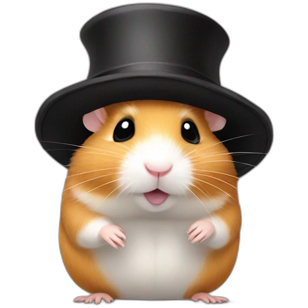 The hamster in the hat emoji
