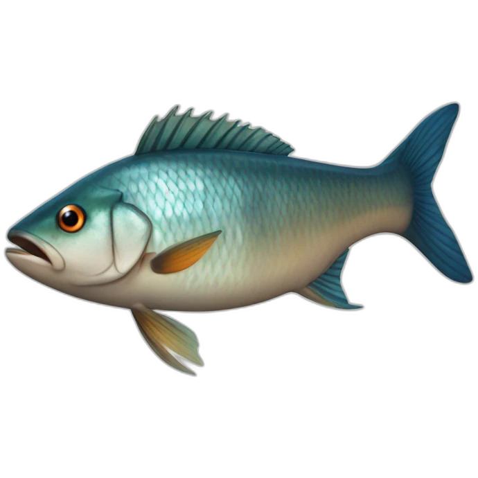 un pescado musculoso emoji