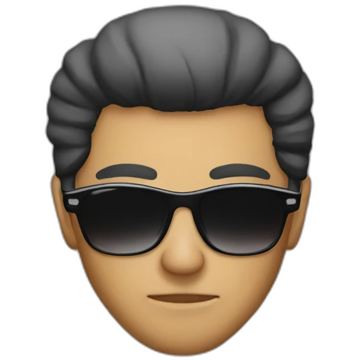 mafia wearing sunglasses emoji