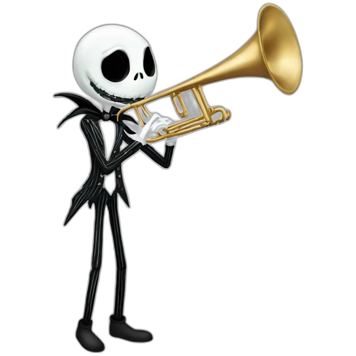 Jack skellington trombone emoji