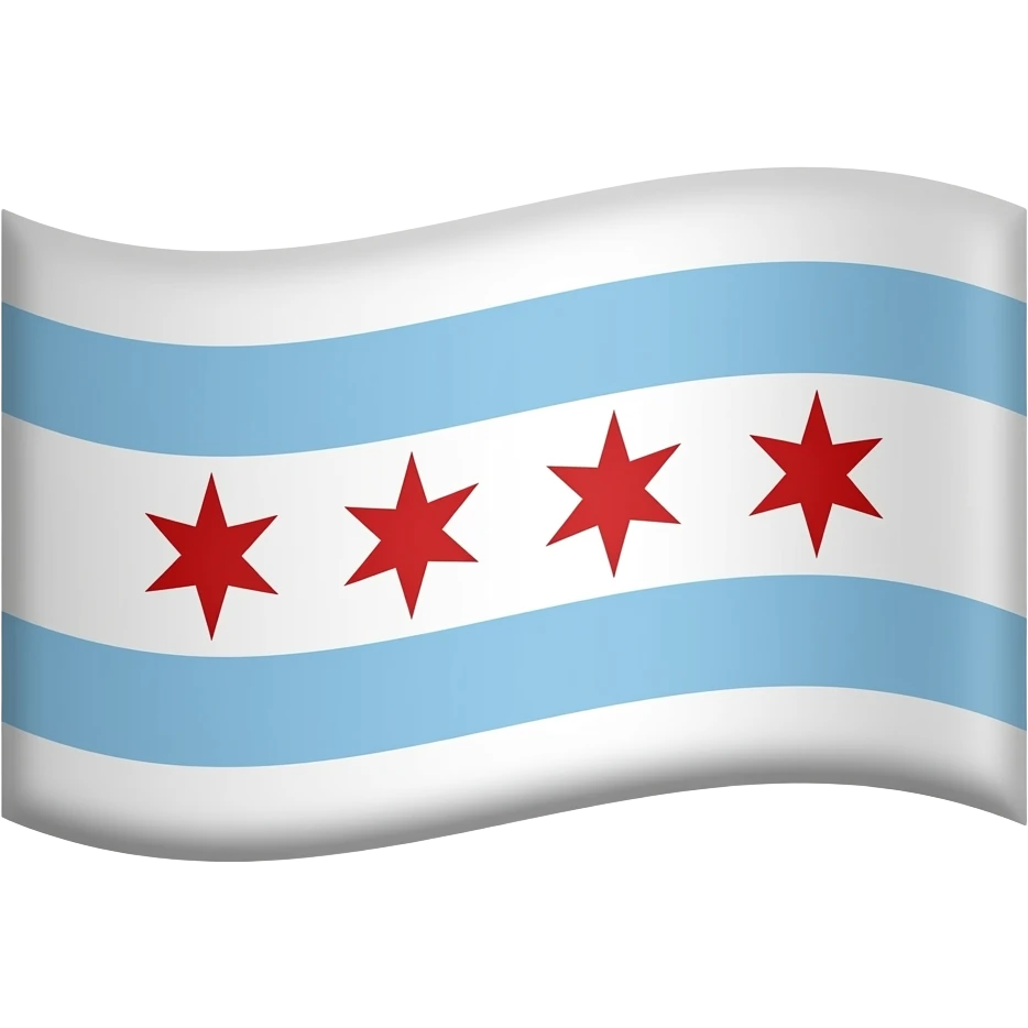 Chicago flag emoji