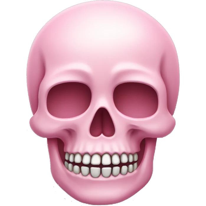 light pink skull emoji
