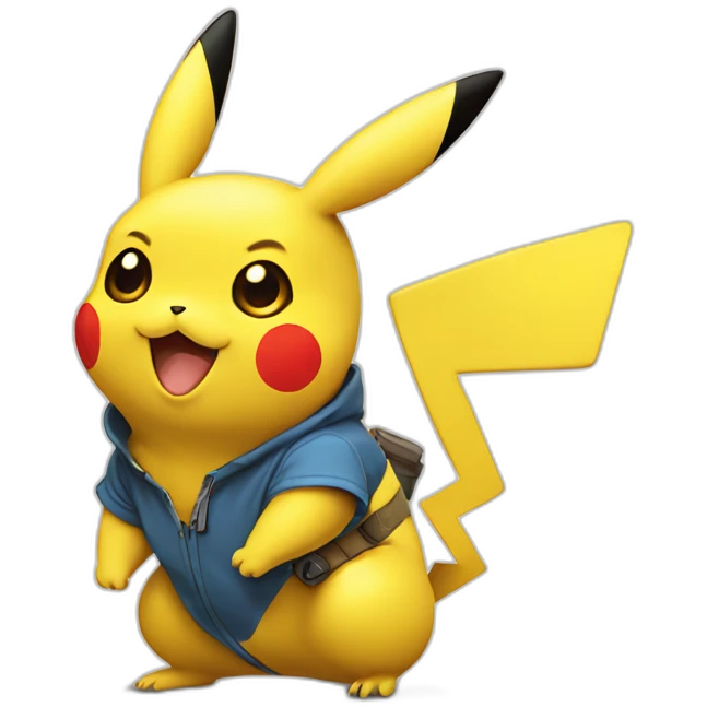 Pikachu avec un cœur emoji