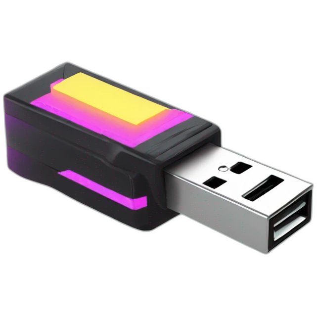 retro wave flash drive emoji