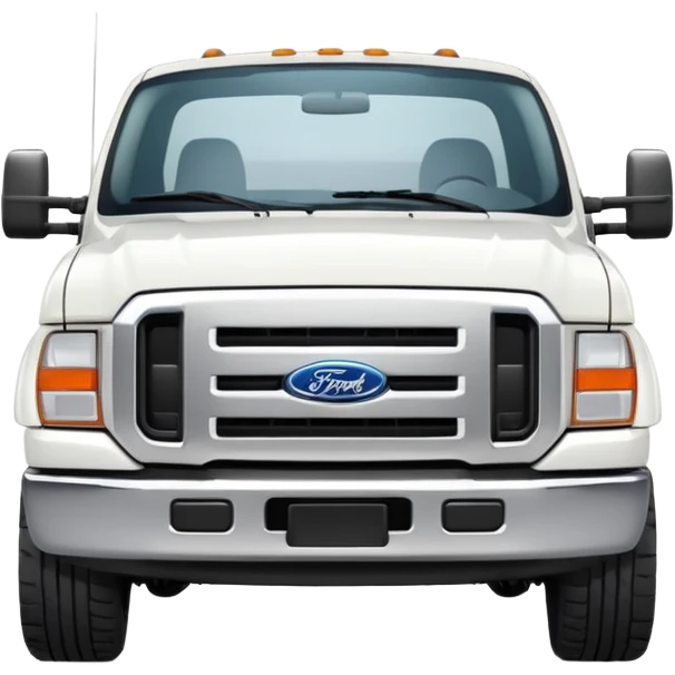 White Ford Truck emoji