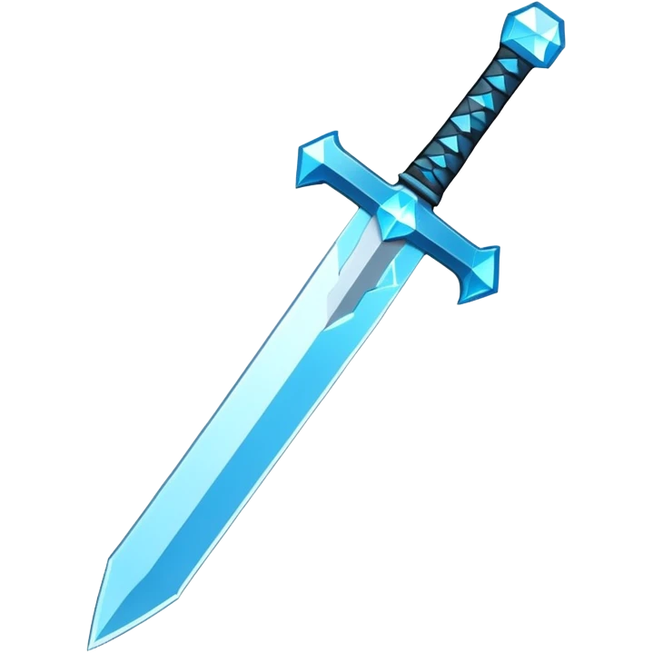 Minecraft diamond sword emoji