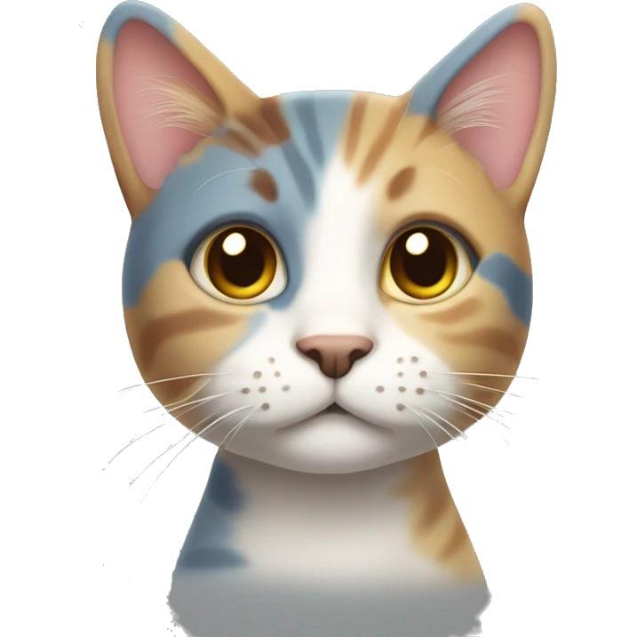 Multicolor cat ￼ emoji
