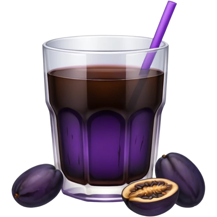 prune juice with prunes on the side emoji