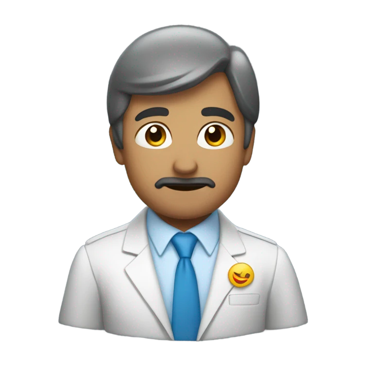 un señor aspirando emoji