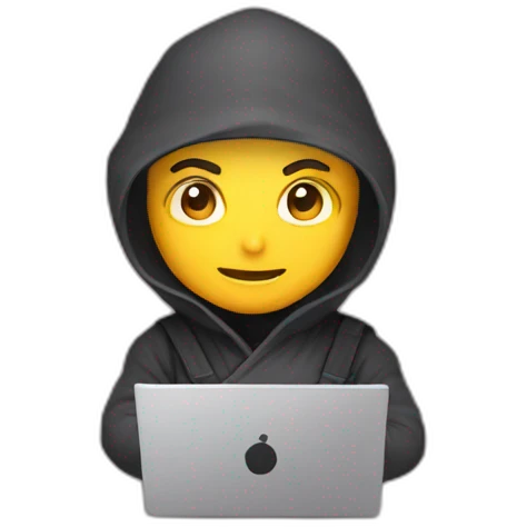 ninja developer with a laptop emoji