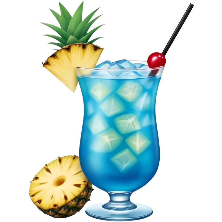Blue Hawaii cocktail emoji