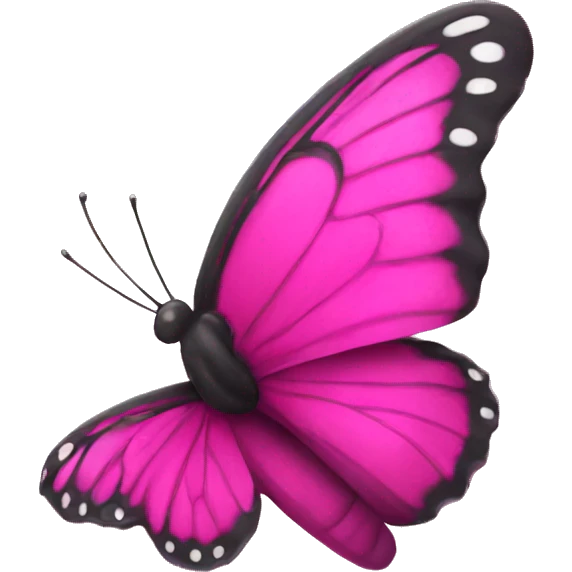 A hot pink butterfly  emoji