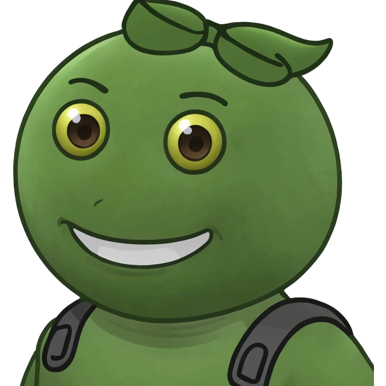 Game Theory logo emoji, green gear with black center, surrounded by sparkles emoji