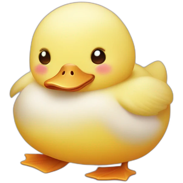 Cute little chubby Duck emoji