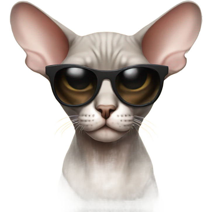 sphinx cat wearing shades emoji