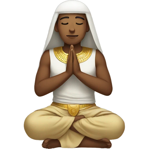 Egyptian praying emoji