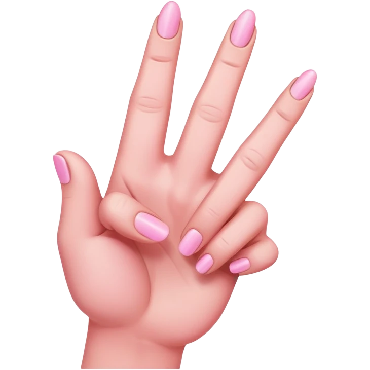 pink middle finger emoji