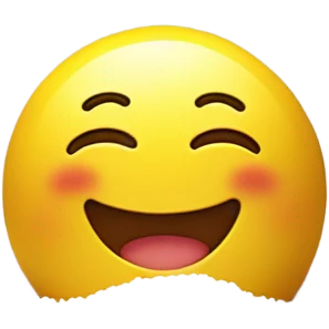 Happy emoji with a pile of salt emoji