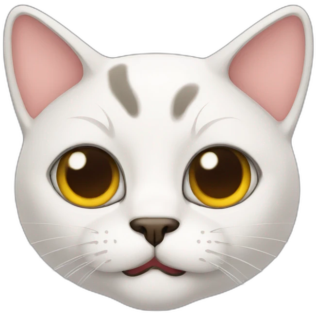 Cat with german moustache emoji