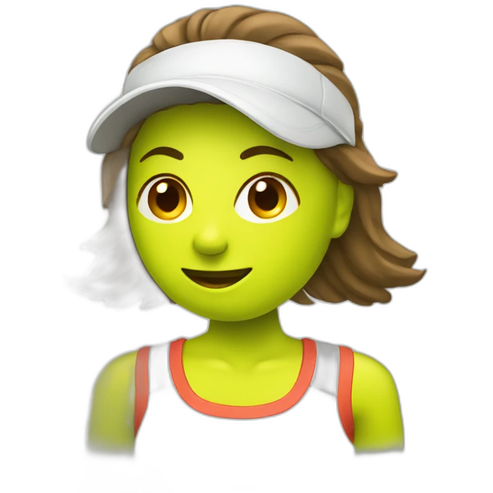woman tennis ball emoji