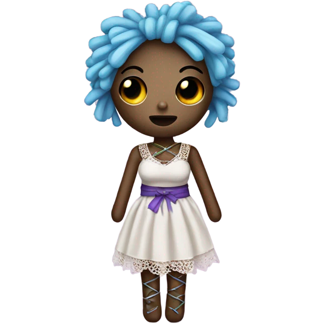 cute girly voodoo doll emoji