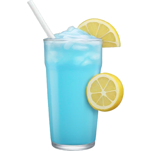 Pastel blue drink emoji