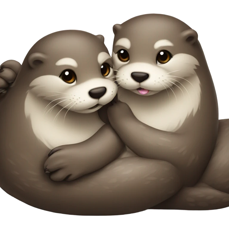 Otter in love emoji