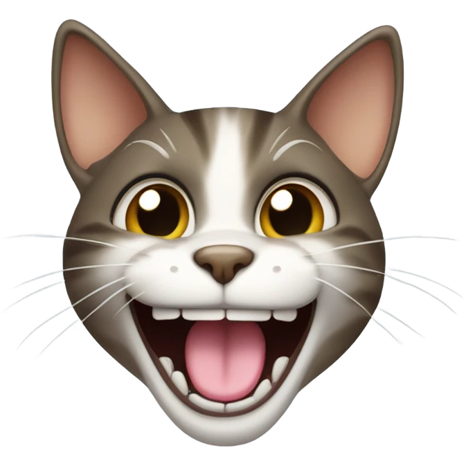 Cat laughing emoji