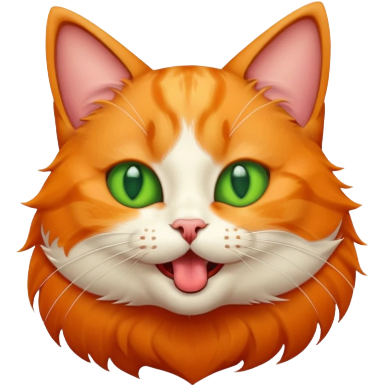A cat sticking its tongue out emoji