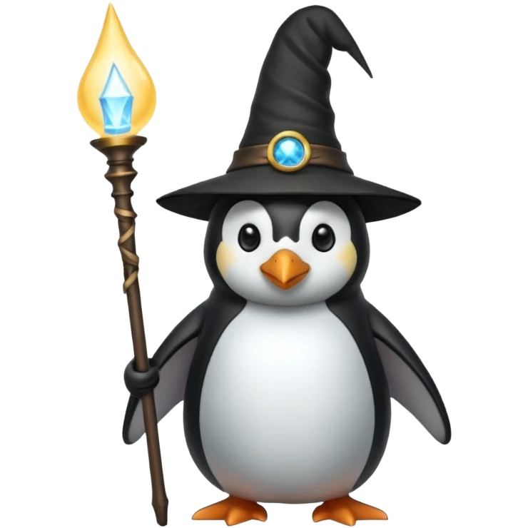Penguin Wizard emoji