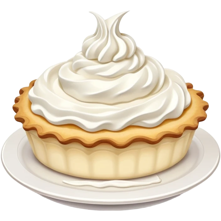 cream pie dessert with whipped cream emoji