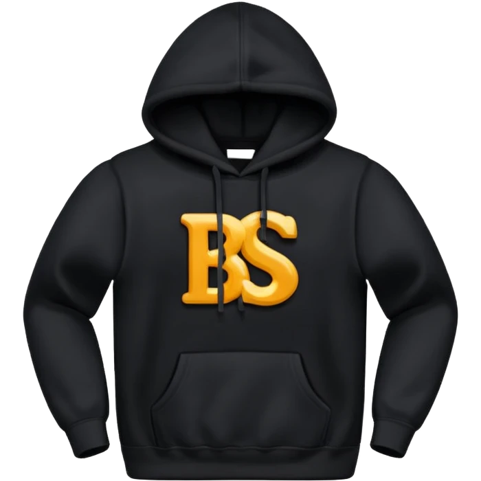 Add BST letters on hoodie emoji