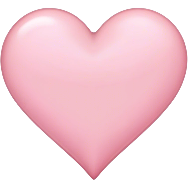 Light pink heart  emoji