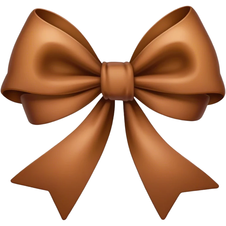 brown bow emoji